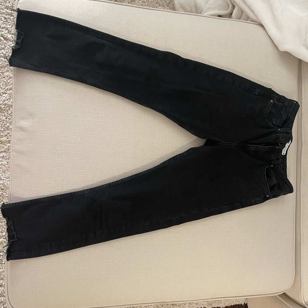 Zara Cropped Straight Jeans